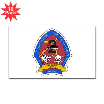 2LARB - M01 - 01 - 2nd Light Armored Reconnaissance Bn - Sticker (Rectangle 10 pk) - Click Image to Close